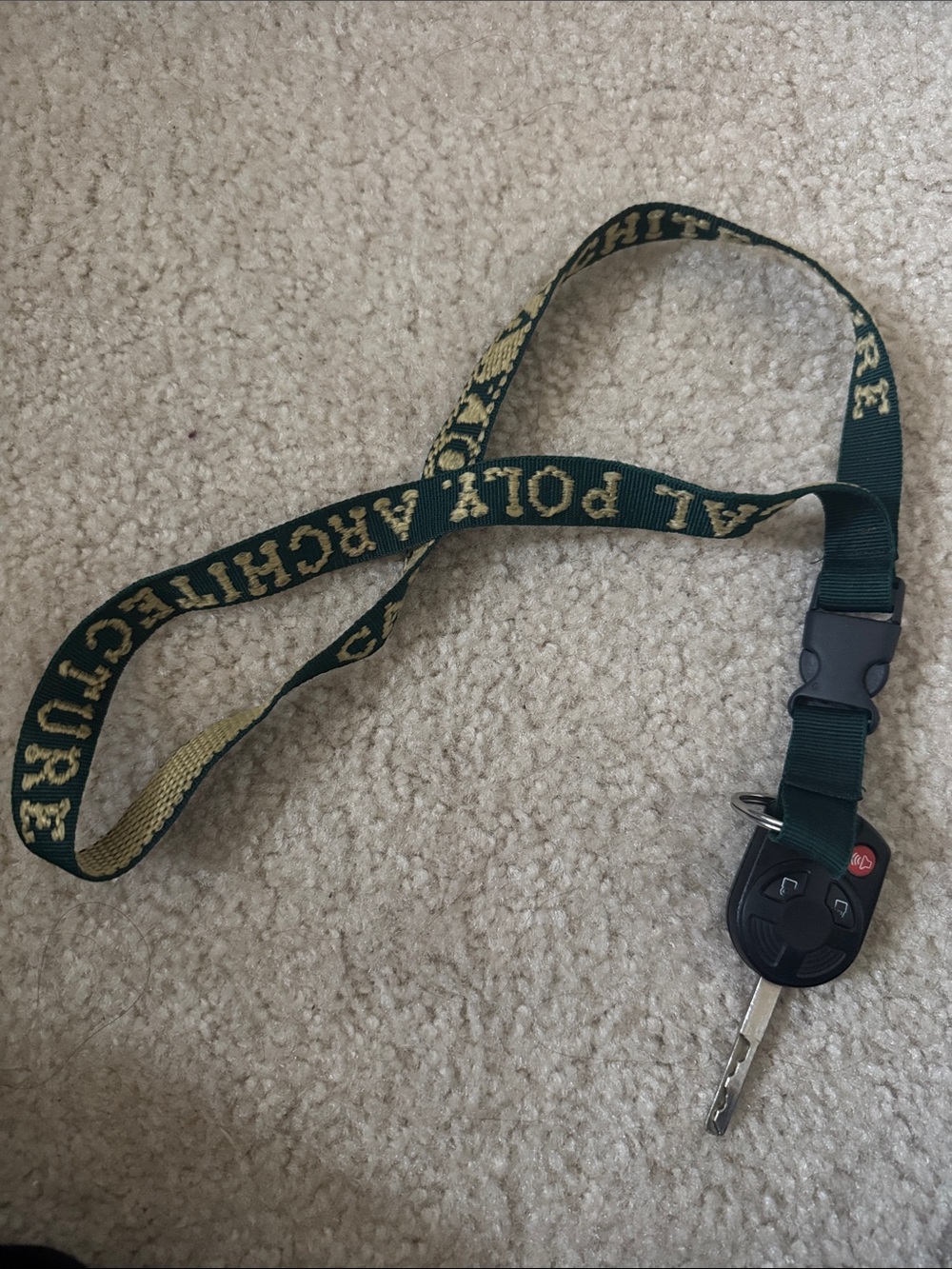Cal poly architecture lanyard